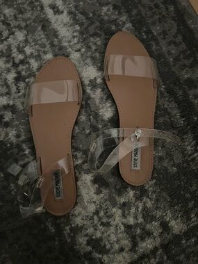 Steve Madden Women's Donddi Clear Sandals